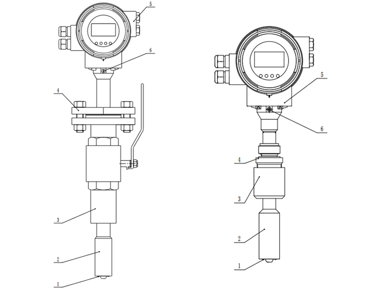 插入式電磁流量計結(jié)構組成